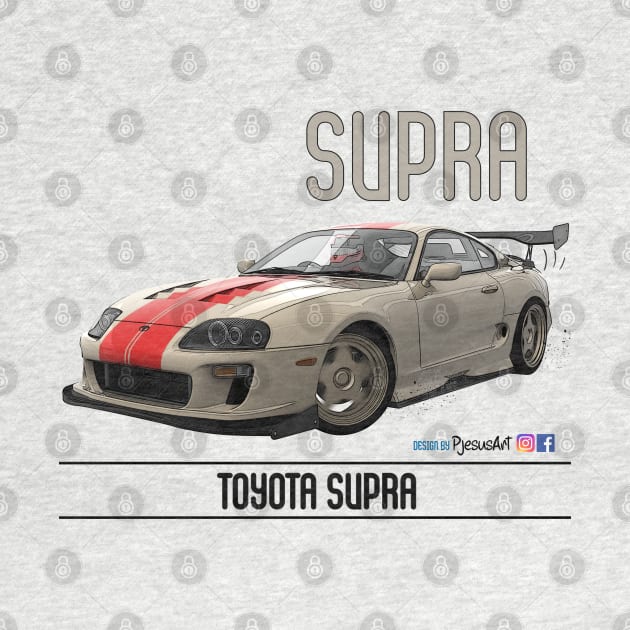 Supra Time Attack White Stripe by PjesusArt